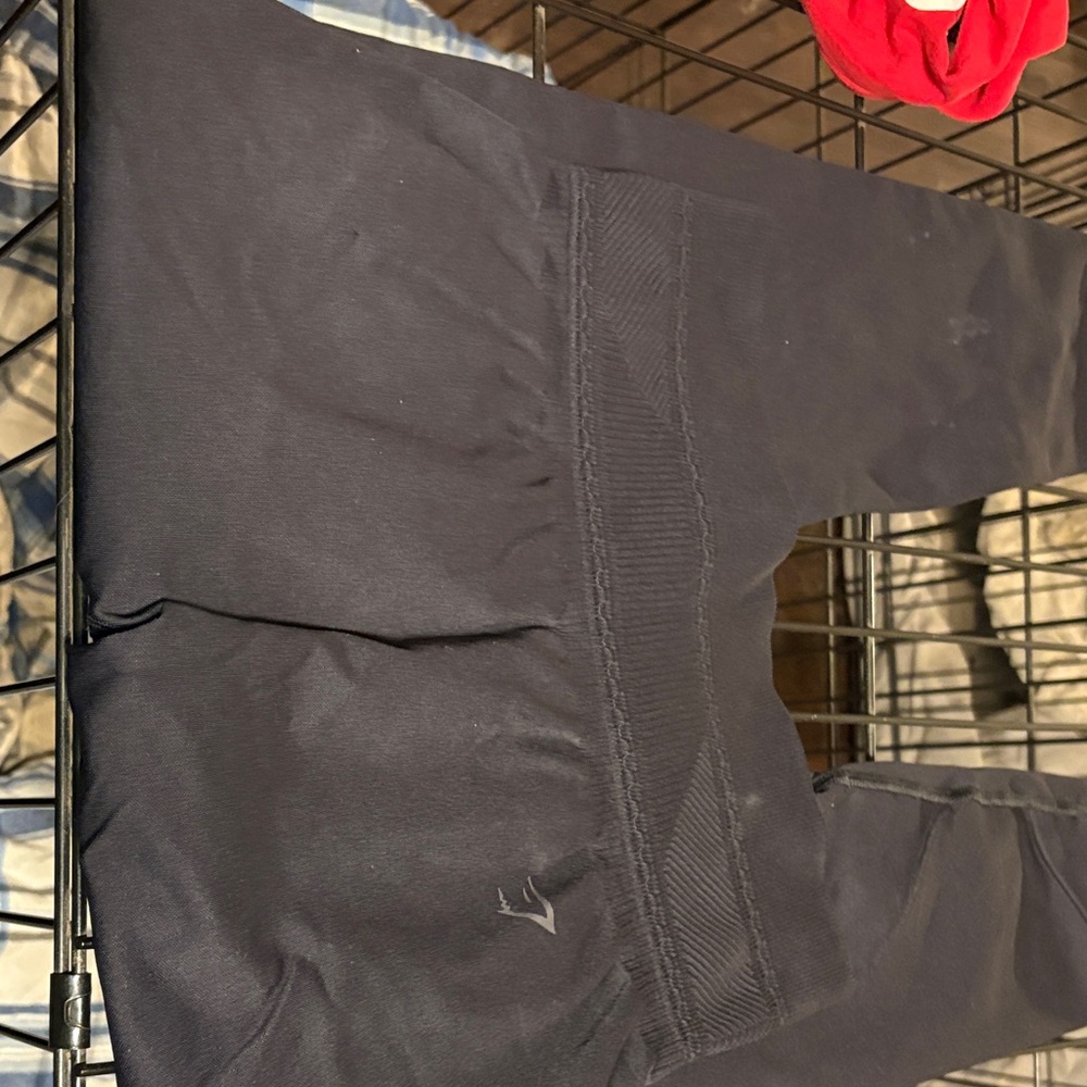 Gymshark Charcoal Leggings with Logo